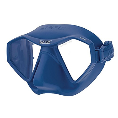 SEAC M70, Maschera da Freediving e Pesca in Apnea a Volume Ridotto Unisex Adulto, Blu, Standard