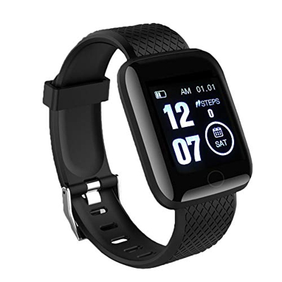 WZLOVE 116 Plus Smart Watch, Braccialetto Sportivo Impermeabile IP67, Braccialetto Intelligente con Schermo a Colori Monitor Monitor attività Fitness 