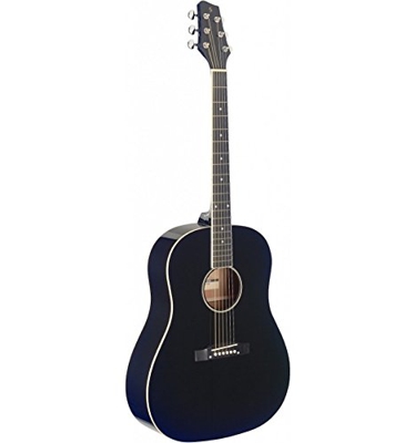 Stagg Slope - Chitarra dreadnought, colore: Nero