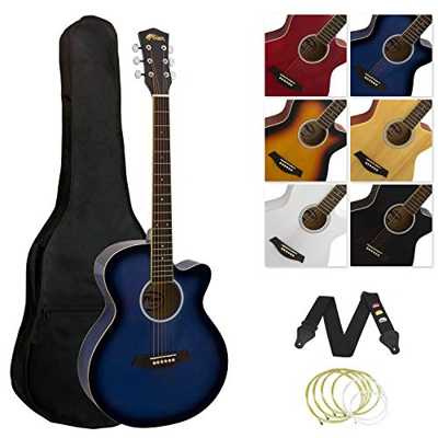 Tiger, Kit Chitarra Acustica Corpo Standard Full Blu