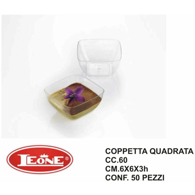 Bighouse It - COPPETTA KRYSTAL PARTY CC.60 SET 50 PZ. CM.6X6X3h
