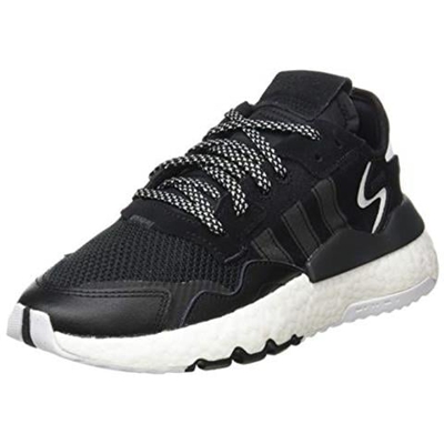 Adidas Nite Jogger J, Scarpe Da Ginnastica Unisex-bambini, Core Nero / core Nero / carbon, 37 1/3 Eu