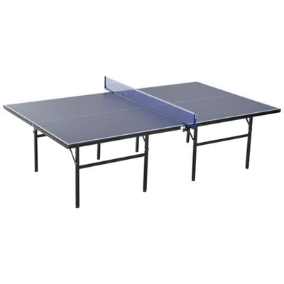 Tavolo Da Ping Pong Indoor Pieghevole In Legno Mdf E Acciaio, 152.5 X 274 X 76cm