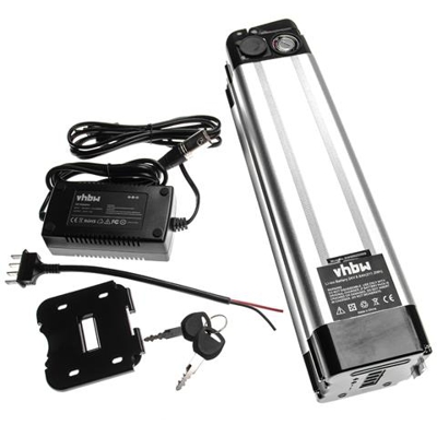 Batteria Per Tubo Sella (8,8ah, 24v, Li-ion) Incl. Caricatore Compatibile Con E-bike, Bicicletta Elettrica Per Es. Prophete, Mifa