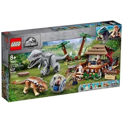 75941 Jurassic World Indominus Rex contro Ankylosaurus