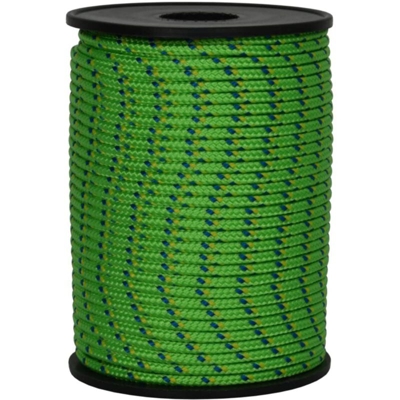 006038726 Cordino Colorato Hobby Fantasy, Verde Flu, 3 mm, 40 m - Corderie Italiane