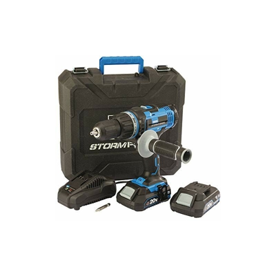 Draper CHD20SF 89523 Stormforce-Trapano Combinato 20 V con 2 batterie da 2,0 Ah e Caricabatterie