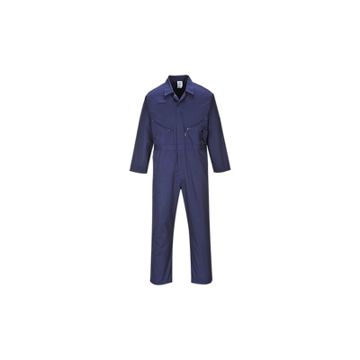 C813NATXXL - Tuta da lavoro taglia XXL, con zip anteriore, colore: Blu scuro - Portwest