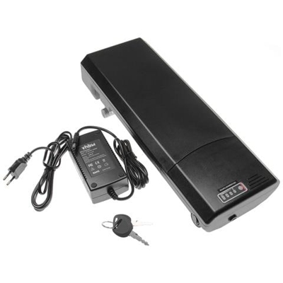 Batteria Per Portapacchi (8,8ah, 36v, Li-ion) Con Sistema D' inserimento Incl. Caricatore Compatibile Con E-bike, Bicicletta Elettrica