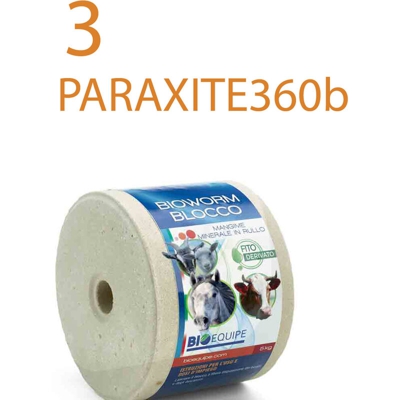 Kit parassitosi cavalli: 3 PARAXITEbio vermifugo naturale più 1 BIOWORM sale minerale 5 kg - BIOEQUIPE