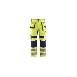 199518313389D112 - Pantaloni elasticizzati ad alta visibilità, colore: Giallo/Blu marino - Blaklader precio