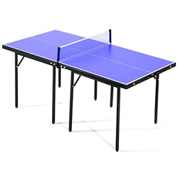 Tavolino Da Ping Pong Pieghevole In Legno Mdf, Blu E Nero, 153x76.5x67cm características
