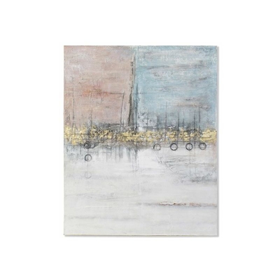 Quadro Acrilico Legno Moderno Tela (120 x 3 x 150 cm) - Dekodonia