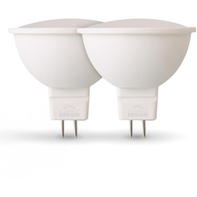 Eclairage Design - Lotto di 2 faretti a LED GU5.3 MR16 5W Eq 40W | Température de Couleur: Bianco neutro 4000K