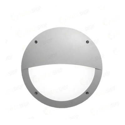 Plafoniera Circolare Grigia A Parete In Resina Da Esterno Ip66 - Fumagalli - ASIA LED