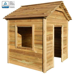 Casetta da Giardino per Bambini 123 x120 x146 cm in Legno di Pino en oferta