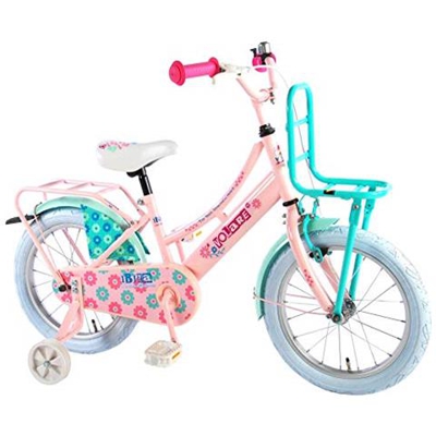 . volare Bicicletta Bambina Ragazza Ibiza 16 Inch 95% Assemblata Rosa Celeste