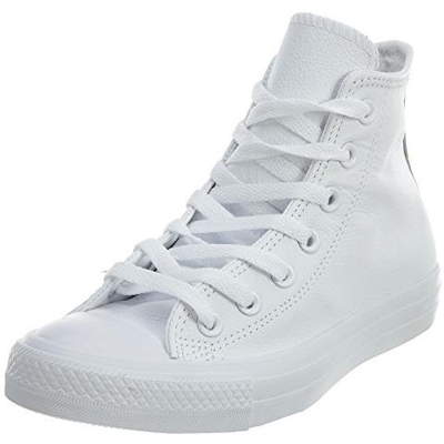 Converse All Star Hi Leather, Sneaker Unisex - Adulto, Bianco, 39 Eu
