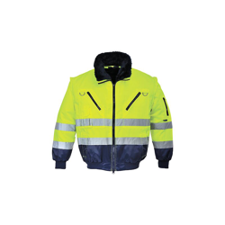 Portwest PJ50YNRS Giacca Pilot 3 in 1 ad Alta Visibilità, Giallo/Blu, S en oferta