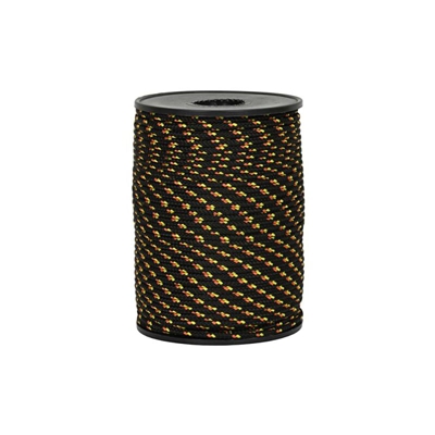 006038214 Cordino Colorato Hobby Fantasy, Nero, 2 mm, 100 m - Corderie Italiane