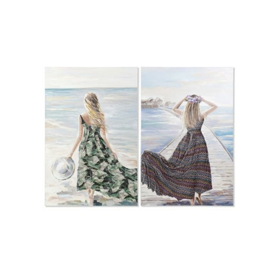 Quadro Dekodonia Acrilico Legno Con stoffa Tela (100 x 3 x 150 cm)