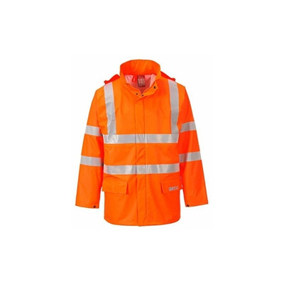 Portwest FR41 Giacca Sealtex Flame Alta Visibilità, Taglia L, Arancione