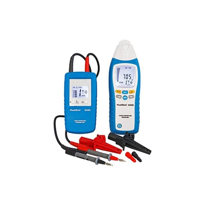 3435 – Rilevatore di cavi con trasmettitore e ricevitore, Voltmetro, Rileva cortocircuiti, fusibili, tubi, inclusi pareti, soffitti e pavimenti