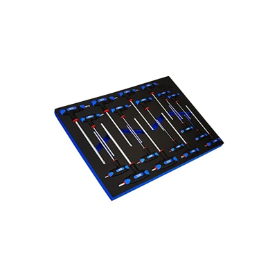 BGS 4010 3 da officina, con inserto: chiave a bussola esagonale con impugnatura a T profilo, 18 pezzi