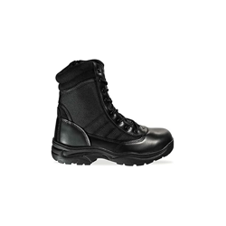 Safety Jogger - Stivaletti tattici leggeri senza metallo nero con zip laterale High Cut SRA Tactic - 5 UK en oferta