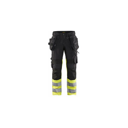 199413309933C148 - Pantaloni elasticizzati ad alta visibilità, colore: Nero/Giallo - Blaklader en oferta