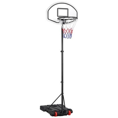 Canestro Basket Esterno Per Bambini Portatile Altezza Regolabile Da 159 Cm A 214 Cm Da Camera / interno / esterno Con Colonna Tabellone Nero