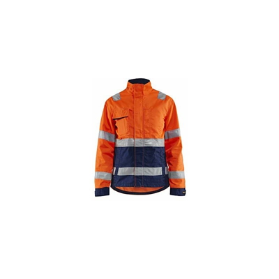 490318115389XXL - Giacca da donna High Vis, taglia XXL, colore: Arancione/Blu marino - Blaklader