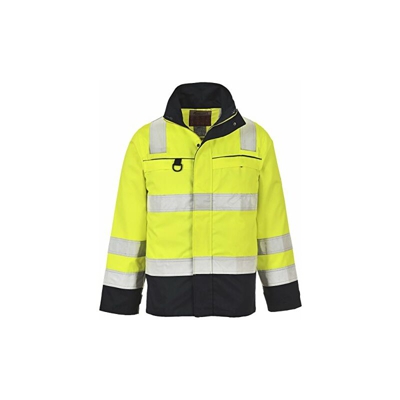 Portwest FR61 Giacca Multi Norme ad Alta Visibilità, Taglia XXL, Giallo/Navy