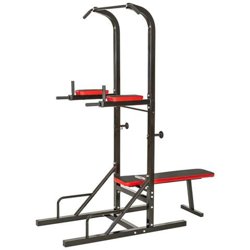 Panca Fitness Con Sbarra Per Trazioni E Portabilanciere - Nero precio