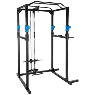 Stazione Per Body Building Con Lat Machine - Nero / blu