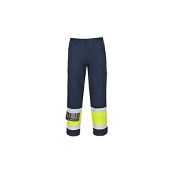 Portwest MV26 Pantalone Modaflame Alta Visibilità, Taglia XXL, Giallo/Navy en oferta