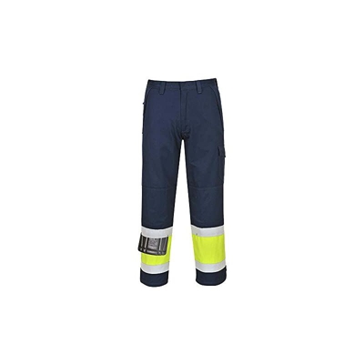 Portwest MV26 Pantalone Modaflame Alta Visibilità, Taglia XXL, Giallo/Navy