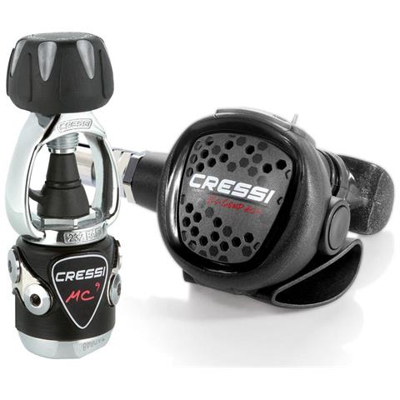 Set Erogatori Cressi Xs Compact Mc9 Grey Int Erogatori One Size