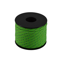 006038641 Cordino Colorato Hobby Fantasy, Verde Flu, 2 mm, 50 m - Corderie Italiane precio