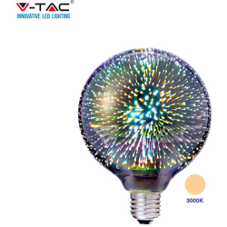 VT-2233 LAMPADA LAMPADINA E27 FILAMENTO LED COSMOS 3W GLOBO G125 EFFETTO 3D - V-tac características