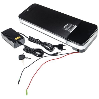 Batteria Per Portapacchi (11ah, 36v, Li-ion) Incl. Caricatore + Attacco Usb Compatibile Con E-bike, Bicicletta Elettrica - Tipo 3