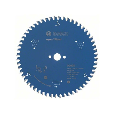 Bosch Lama per sega circolare Expert for Wood, 184 x 16 x 2,6 mm, 56 - 2608644037