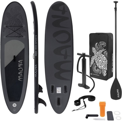 Surfboard stand up paddle board sup Maona pagaia gonfiabile nero 308 x 76 x 10cm - ECD GERMANY