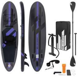 Surfboard standup paddle board sup sedile kajak pagaia gonfiabile nero 305x78x15 - ECD GERMANY características