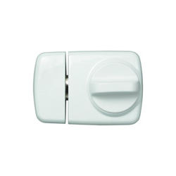 ABUS 589171 7510 W - Serratura con maniglia girevole, per porte a spessore ridotto, colore: Bianco en oferta