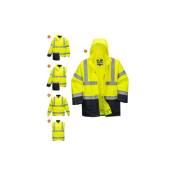 Portwest S766 Giacca 5 in 1 Essenzial, Giallo/Navy, XXXL características
