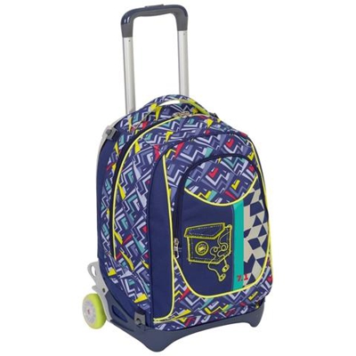 Zaino Scuola Ragazzi Trolley 3in1 New Jack Widget Con Carrello Rimovibile