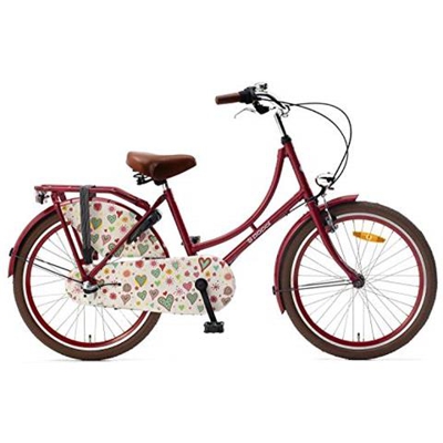 Unbekannt Omafiets Om22n3 - Bicicletta Olandese Da Bambina, 22'''', 3 Marce, Bambina, Colore: Rosso