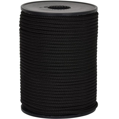 006037033 Cordino Colorato Hobby, Nero, 2 mm, 350 m - Corderie Italiane