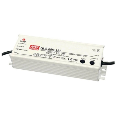 HLG-80H-12A Driver per LED, Trasformatore per LED Tensione costante, Corrente costante 60 W 5 A 12 V/DC Circu - Mean Well